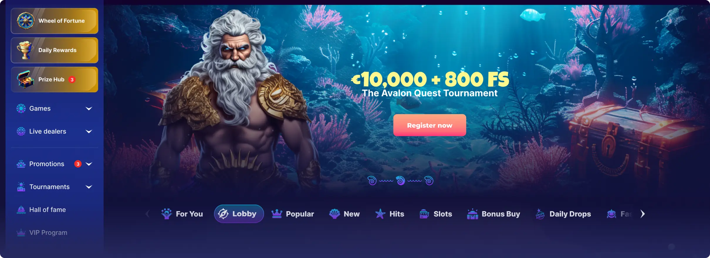 Triton Slots Casino-Plattform
